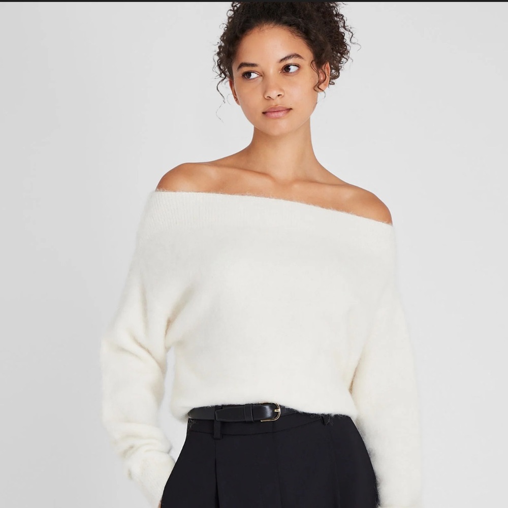 Club Monaco Cream Women's Alpaca Sweater Size M
